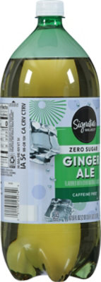 Signature SELECT Ginger Ale Zero Sugar Soda- 2 Liter - Image 6