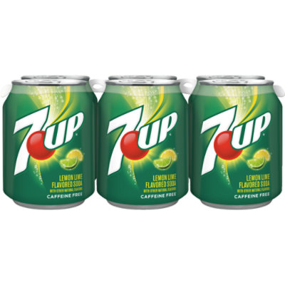  7UP Lemon Lime Soda, 7.5 Fl Oz Cans, 6 Pack : Grocery &  Gourmet Food