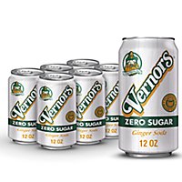 Vernors Zero Sugar Ginger Soda In Can - 6-12 Fl. Oz. - Image 1