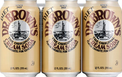 Dr Browns Diet Vanilla Cream Soda - 6-12 Fl. Oz. - Image 2