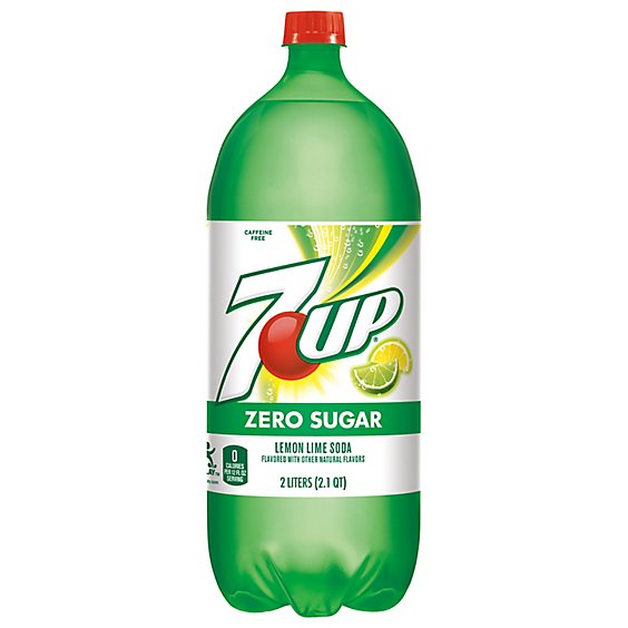 7UP Zero Sugar Lemon Lime Soda Bottle - 2 Liter