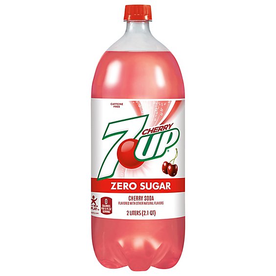 7UP Cherry Zero Sugar Soda Bottle  - 2 Liter