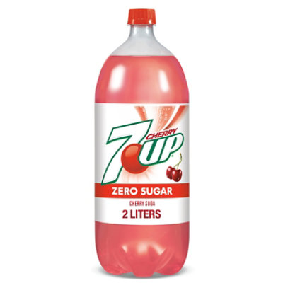 7UP Cherry Zero Sugar Soda bottle - 2 Liter