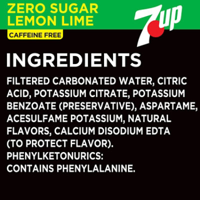 7UP Zero Sugar Lemon Lime Soda Bottle - 20 Fl. Oz. - Image 5