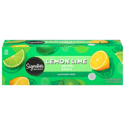 Signature SELECT Lemon Lime Soda - 12-12 Fl. Oz. - Image 3