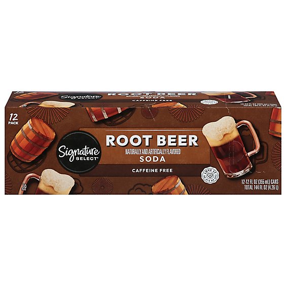 Signature SELECT Root Beer Soda - 12-12 Fl. Oz.