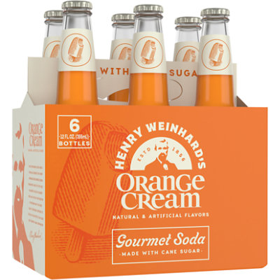 Henry Weinhards Orange Cream 0% ABV Bottles - 6-12 Fl. Oz.