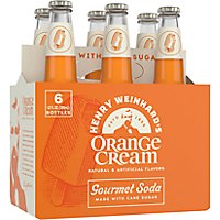 Henry Weinhard's Orange Cream 0% ABV Bottles - 6-12 Fl. Oz. - Image 1
