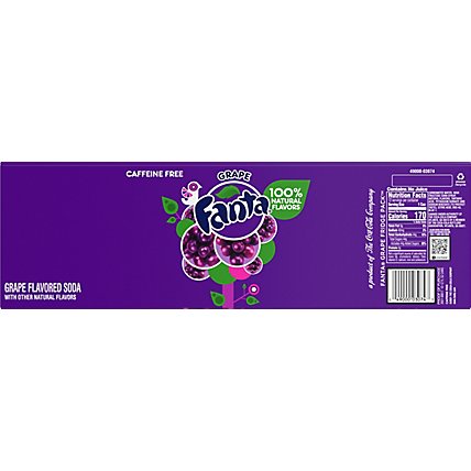 Fanta Soda Pop Grape Fruit Flavored 12 Count - 12 Fl. Oz. - Image 6