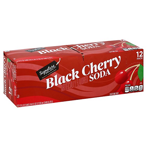 Signature SELECT Soda Black Cherry - 12-12 Fl. Oz.