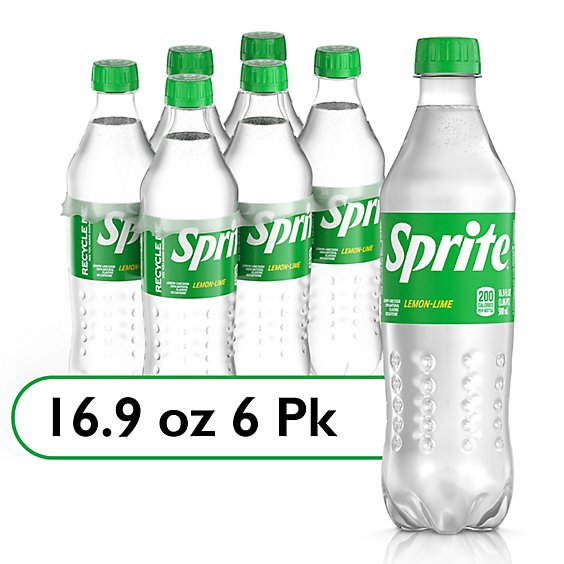 Sprite Soda Pop Lemon Lime Bottle - 6-16.9 Fl. Oz.
