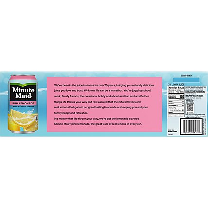 Minute Maid Juice Pink Lemonade Fridge Pack Cans - 12-12 Fl. Oz. - Image 6