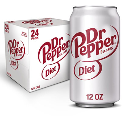 Dr Pepper Diet Soda In Can - 24-12 Fl. Oz. - Image 1