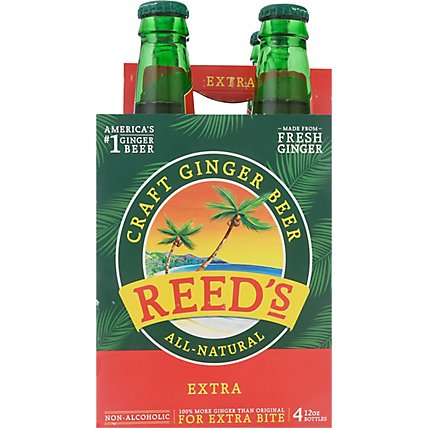 Reeds Soda Ginger Brew Extra Ginger Brew - 4-12 Fl. Oz. - Image 6
