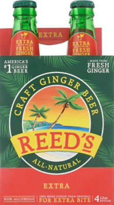 Reeds Soda Ginger Brew Extra Ginger Brew - 4-12 Fl. Oz. - Image 2