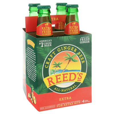 Reeds Soda Ginger Brew Extra Ginger Brew - 4-12 Fl. Oz. - Image 1