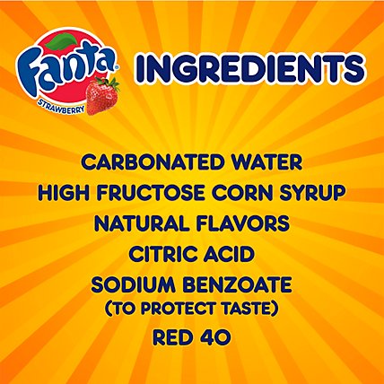 Fanta Soda Pop Strawberry Flavored In Can - 12-12 Fl. Oz. - Image 5