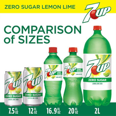 7UP Zero Sugar Lemon Lime Soda Cans Multipack - 24-12 Fl. Oz. - Image 3