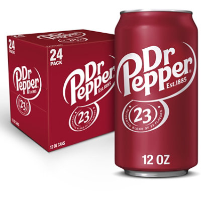 Dr Pepper Soda Pack In Cans - 24-12 Fl. Oz.