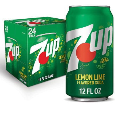 7UP Lemon Lime Soda In Can - 24-12 Fl. Oz. - Image 1