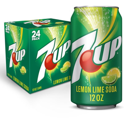 7UP Lemon Lime Soda In Can - 24-12 Fl. Oz.