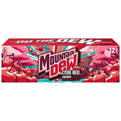 Mtn Dew Soda Code Red - 12-12 Fl. Oz. - Image 1