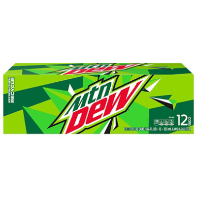 Mtn Dew Soda Original - 12-12 Fl. Oz.