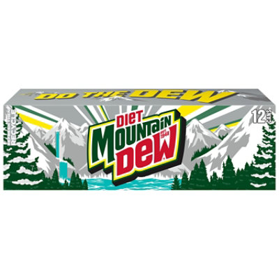 Mountain Dew Diet Soda - 12-12 Fl. Oz.