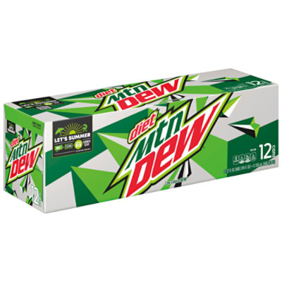 Mtn Dew Soda Diet - 12-12 Fl. Oz. - Image 1