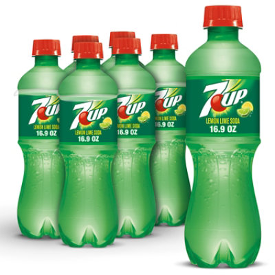 7UP Lemon Lime Soda Bottle - 6-0.5 Liter - Image 1