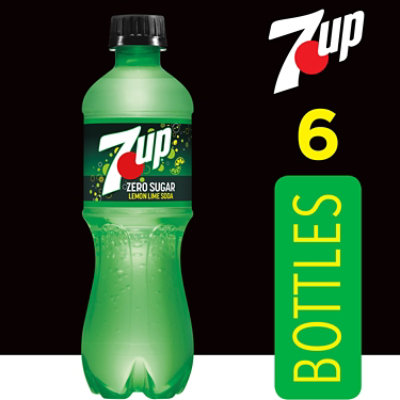 7UP Zero Sugar Lemon Lime Soda Bottle - 6-0.5 Liter - Image 3