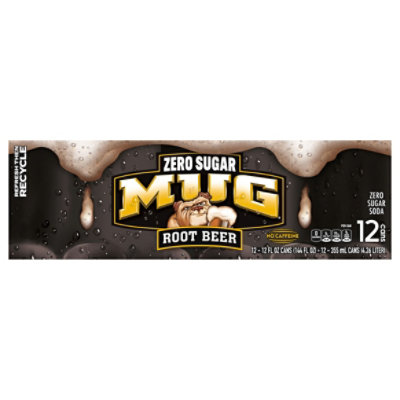 MUG Soda Diet Root Beer No Caffeine - 12-12 Fl. Oz. - Image 3