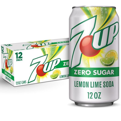 7UP Zero Sugar Lemon Lime Soda Cans Multipack - 12-12 Fl. Oz. - Image 1