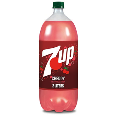 7UP Cherry Flavored Soda Bottle - 2 Liter - Image 1