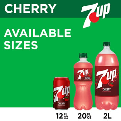 7UP Cherry Flavored Soda Bottle - 2 Liter - Image 2