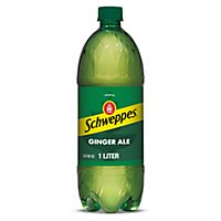Schweppes Ginger Ale Soda Bottle - 1 Liter - Image 1