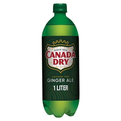 Canada Dry Ginger Ale Soda Bottle - 1 Liter - Image 1