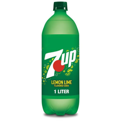 7UP Lemon Lime Soda Bottle - 1 Liter - Image 1