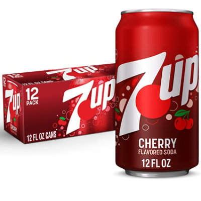 7UP Cherry Flavored Soda In Can - 12-12 Fl. Oz. - Image 1