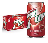 7UP Cherry Flavored Soda In Can - 12-12 Fl. Oz.