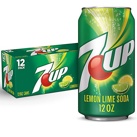 7UP Lemon Lime Soda In Can - 12-12 Fl. Oz.