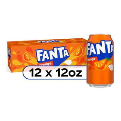 Fanta Soda Pop Orange Fruit Flavored 12 Count - 12 Fl. Oz. - Image 1