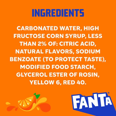 Fanta Soda Pop Orange Fruit Flavored 12 Count - 12 Fl. Oz. - Image 1