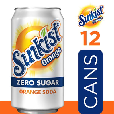 Sunkist Zero Sugar Orange Soda Cans Multipack - 12-12 Fl. Oz. - Image 3