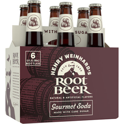 Henry Weinhards Root Beer 0% ABV Bottles - 6-12 Fl. Oz. - Image 1