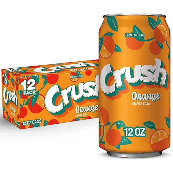 Crush Orange Soda In Cans - 12-12 Fl. Oz.