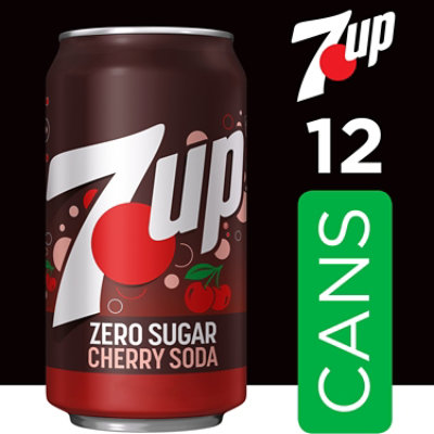 7UP Cherry Zero Sugar Soda Cans Multipack - 12-12 Fl. Oz. - Image 3