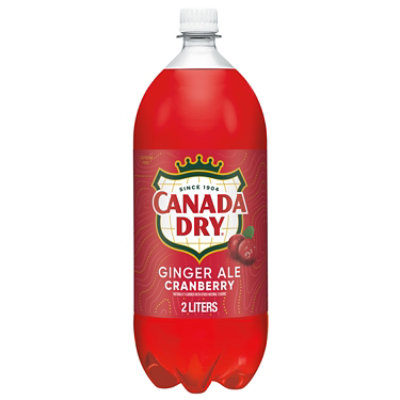 Canada Dry Cranberry Ginger Ale Soda Bottle - 2 Liter - Image 1