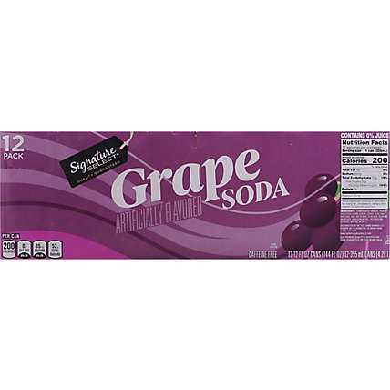 Signature SELECT Soda Grape - 12-12 Fl. Oz. - Image 6