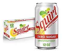 Squirt Zero Sugar Grapefruit Soda In Can - 12-12 Fl. Oz.